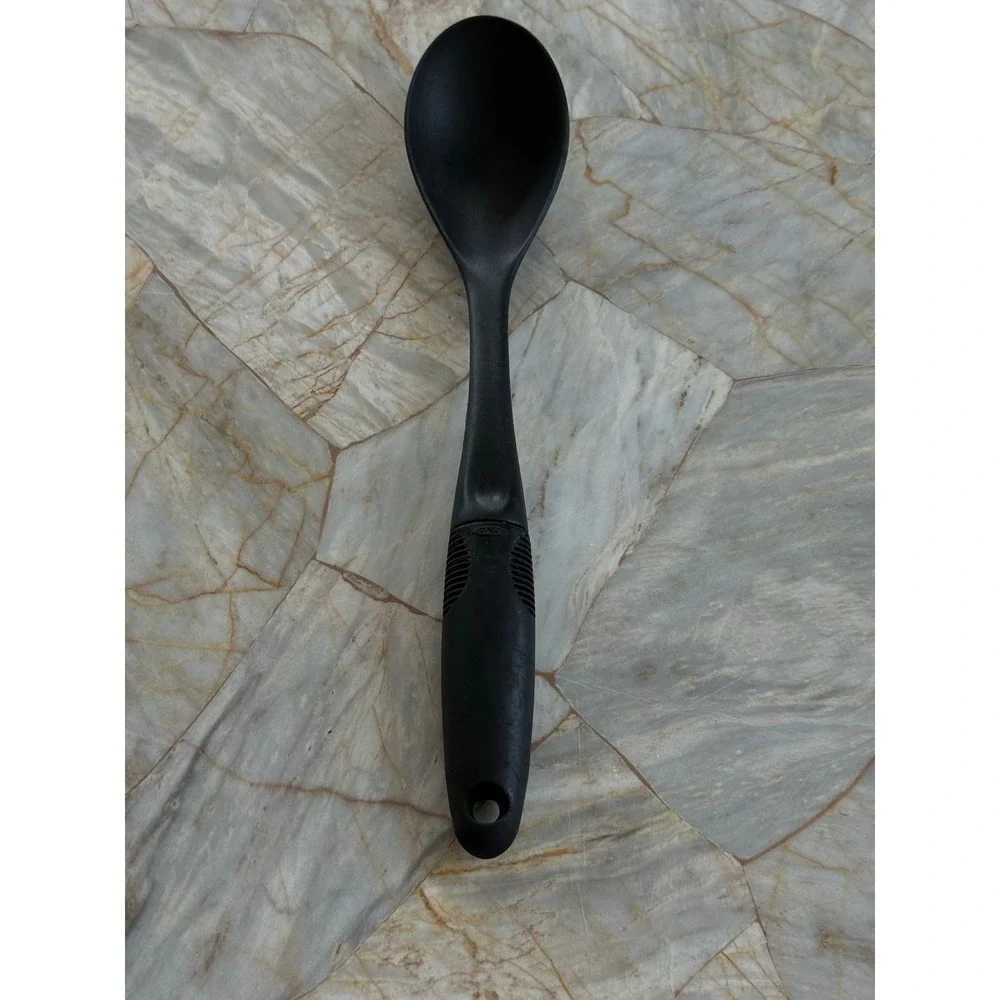 OXO Good Grips Black Nylon Solid Spoon Non-Stick Safe Cooking Serving Utensil
